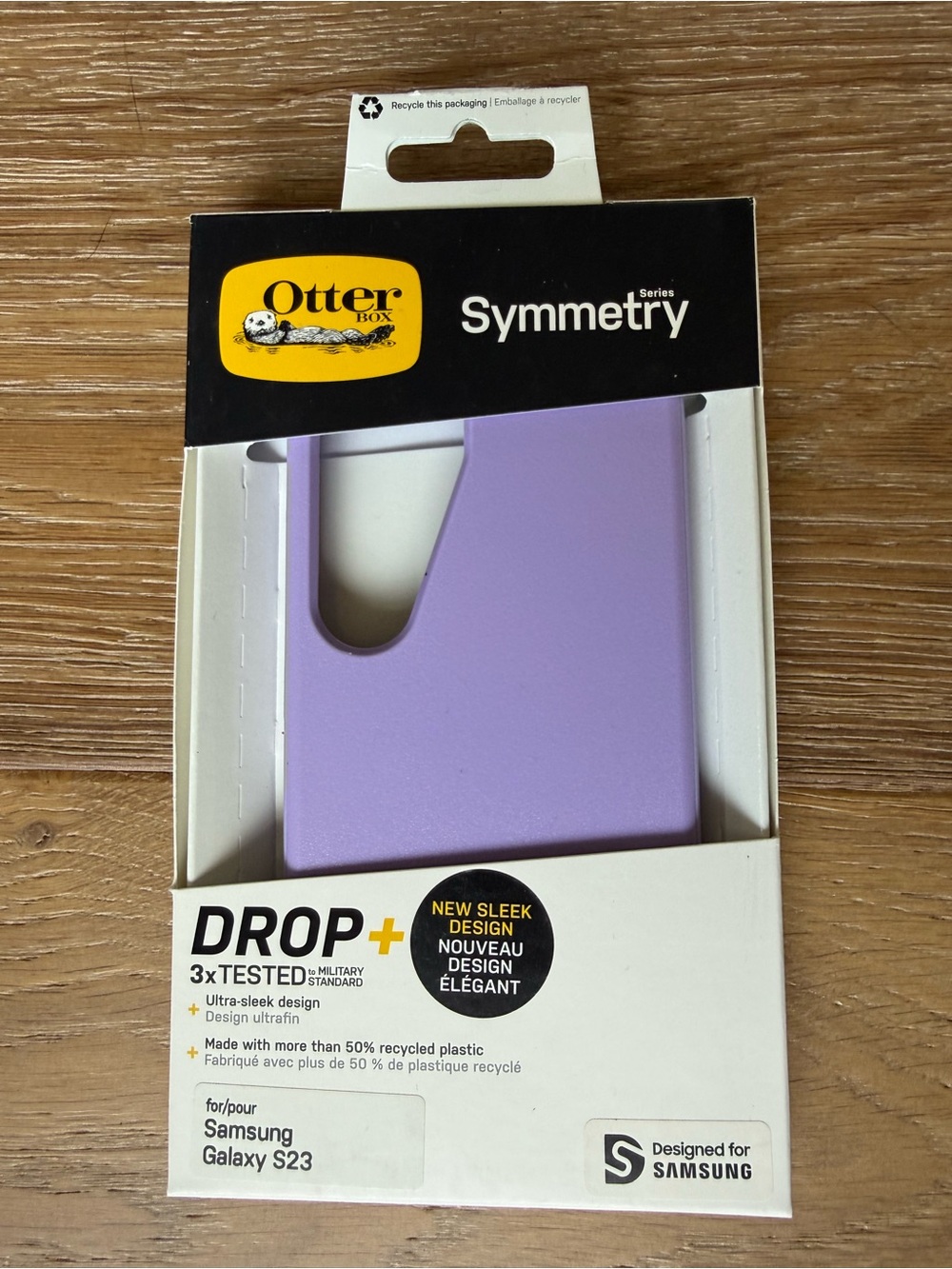 New OtterBox Symmetry Series Case for Samsung Galaxy S23 purple Lavender
